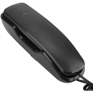 VBESTLIFE Noise Canceling Wandtelefon,Letzte Wahlwiederholung Anti-Interferenz Wandmontiertes Telefon für Büro,Haus, Hotel usw.(Schwarz)