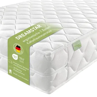 tb furniture gmbh Ergonomische 7-Zonen XXL Wendematratze I 80 x 200 cm I 22 cm I H2 & H3 I Ergo Flex XXL