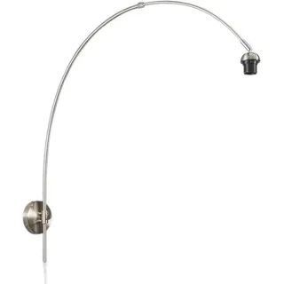 QAZQA Moderne Wandleuchte Stahl ohne Schirm - Arc