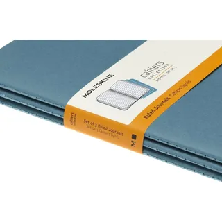 Moleskine Cahier Large/A5, 3er Set, Liniert, Lebhaftes Blau