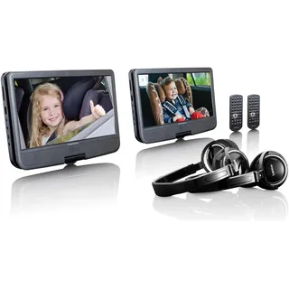 Lenco DVP-1046BK DVD-/Blu-Ray-Spieler DVD Player mit wiederaufladbarem Akku