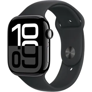 GPS + Cellular 42 mm Aluminiumgehäuse schwarz Sportarmband schwarz M/L