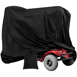 Elektromobil Abdeckhauben wasserdichte, Regenschutz für Rollstuhl Schutzbezug, Winterfest Staubdicht Abdeckplane Passt am Meisten Mobility Scooter, Professioneller Regenschutz. (182 * 71 * 107cm)