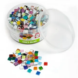 Rayher Mosaiksteine mehrfarbig Soft-Glas-Mosaik, 1 Pack