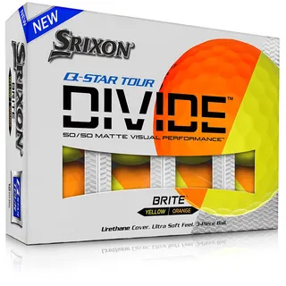 Srixon 36 neue Srixon Q-Star Tour Divide Golfbälle gelb orange