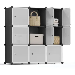 Songmics Kunststoffschrank mit 9 Würfeln,