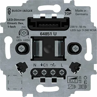 Busch-Jaeger LED-Tastdimmer-Einsatz flex 64851 U