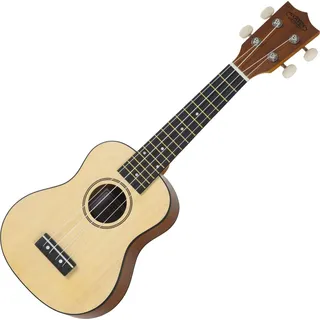 Classic Cantabile Ukulele Sopran “Natur” - Mensur: 34 cm - Länge: 53 cm - 15 Bünde - aus hochwertigen Tonhölzern gefertigt - leichtgängige Mechaniken - Nylonsaiten - mattlackiert
