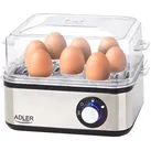 Adler AD 4486, Eierkocher, Schwarz, Silber