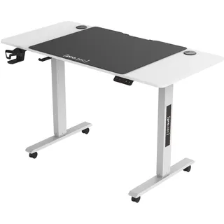 pro.tec Höhenverstellbarer Tisch mit Rollen 120 x 60 cm