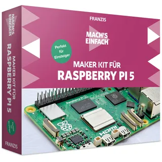 Franzis 67219 - Mach's einfach Maker Kit für Raspberry Pi 5 - Perfekt für Einsteiger