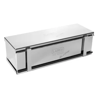 LARES Toastbrotform Edelstahl mit Teiler 30x10x9 cm – Für Toast, Vollkornbrot, Früchtebrot, Kuchen –– Spülmaschinenfest – Made in Germany