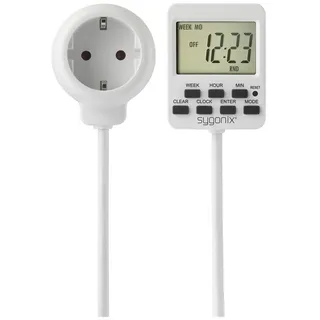 Sygonix SY-5178380 Zeitschaltuhr digital Wochenprogramm 3500W Countdown-Funktion, Dauerbetrieb, Programmierfunktion