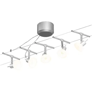 Paulmann Sheela Basisset GU5,3 max. 5x10W dimmbar 230/12V Chrom (matt), Opal