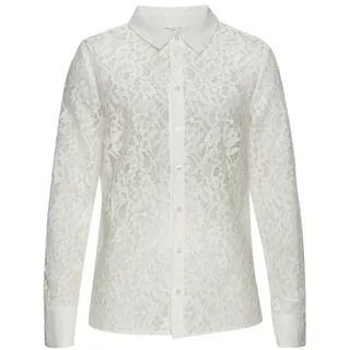 LASCANA Spitzenbluse Damen weiß Gr.34