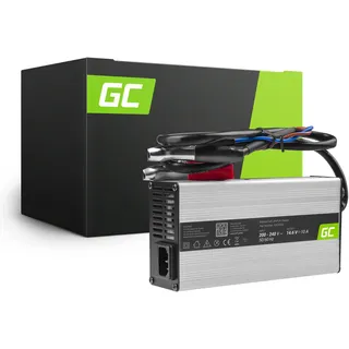 GreenCell Green Cell Vollautomatisches Ladegerät für LiFePO4 Akku 14.6V 10A 146W Batterieladegerät Lithium-Eisen-Phosphat Versorgungsbatterie Schnellladung Carvan Wohnmobil Boot Golfwagen Trolley Boat