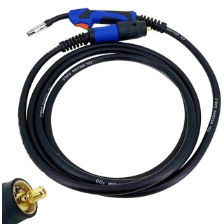 MB15AK MIG Schweißbrenner, Schlauchpaket Schutzgas Welding Torch Gun Hals mit 3 m flexible Kabelschweißpistole für MIG/MAG Schweißgerät Kohlendioxidschweißen