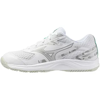 Mizuno Stealth Star 3 Kinder Handballschuh - White/Black/Frozen Emerald 36