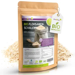 Vita2you Bio Flohsamenschalen 99 % Reinheit 1000 g