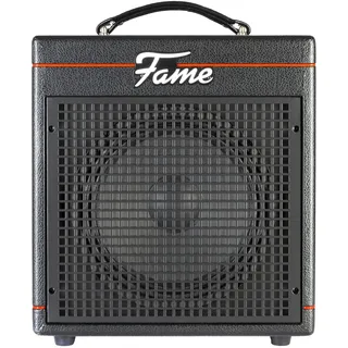 Fame Bassverstärker, Bass Combo mit 30 Watt und 10" Lautsprecher, Amp für Bass, Kopfhöreranschluss und 3-Band Klangregelung