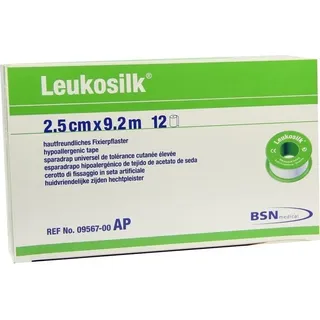 BSN Medical Leukosilk 9,2 m x 2,50 cm 12 St.
