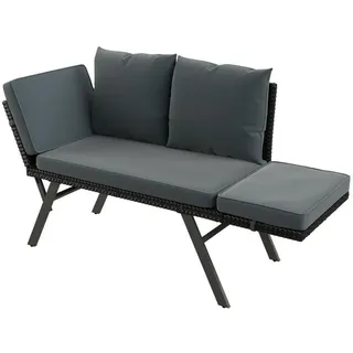 Juskys Calvia 240 x 60 x 90 cm Schwarz/Grau