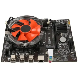 X79 Motherboard-Set, DDR3 2420 CPU 6 Kerne 12 Threads PCB Motherboard CPU Combo, mit Lüfter Dual-Kontrollleuchte, für PC