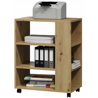 matkam Möbel Druckertisch Eiche Artisan, 60x74x40 cm, Arbeitszimmer, Container