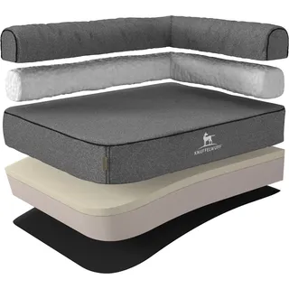 Knuffelwuff Hundesofa Marlie L 85 x 63 cm grau