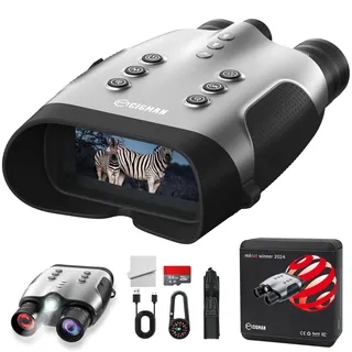 CIGMAN Echte 4K Nachtsichtgerät Fernglas, Infrarot Nachtsichtbrille mit Vollfarben Nachtaufnahme, 7-Fach vergütete Linse, 18 Std Akkulaufzeit für Wildlife, Sicherheit & Outdoor Abenteuer