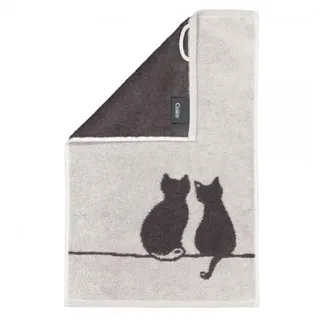 CAWÖ Handtücher Cute Cats Edition You & Me 6263 Platin/Basalt - 70
