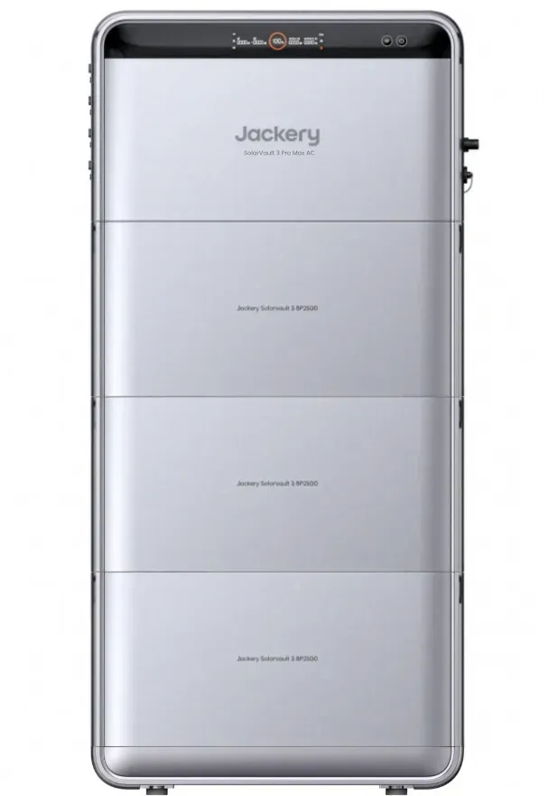 Jackery SolarVault 3 Pro Max AC mit 3x BP2500 Erweiterungsakkus | 10,8 kWh