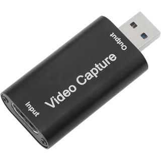 HDMI Videoaufnahmekarte, 4K HDMI auf USB Video Audio Konverter, 1080P Cam Link Karte, Game Capture Kartenadapter, Bildschirmaufnahme Aufnahmegerät für Streaming, Gaming,