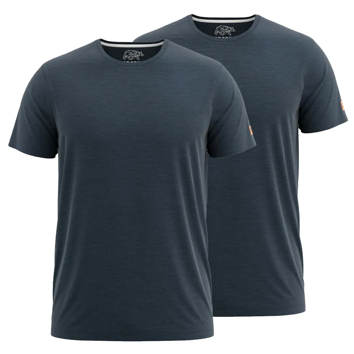 FORSBERG einfarbiges T-Shirt im Doppelpack