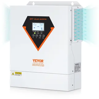 Vevor 2-in-1-Hybrid-Solar-Wechselrichter 3500W Solar Inverter 7000VA Reiner Sinus MPPT LCD-Display 3 Lademodi (Solarladung, Netzladung, Hybridladung) & 4 Ausgangsmodi (UTL, SOL, SBU,