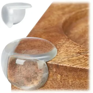 Relaxdays - Eckenschutz Baby, 12 Stück, Kantenschutz für Möbel, Tisch, pvc, zum Kleben, Stoßschutz Kinder, transparent