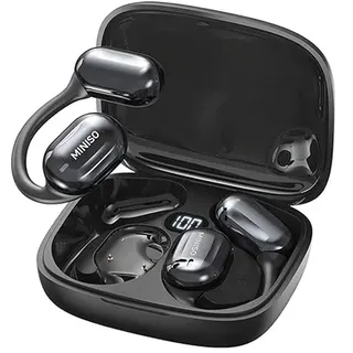 MINISO MS162 Übersetzung Ohrhörer Echtzeit OWS Open Ear AI Übersetzer Ohrhörer Drahtlose Bluetooth Kopfhörer Unterstützung 135 Sprachen Übersetzer Kopfhörer passend iOS/Android für Reise Business