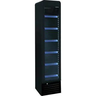 Saro Getränkekühlschrank schmal, schwarz, Modell DK 134 PRO ROUND