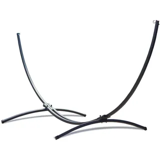 Potenza Indela Gestell Outdoor Hängemattengestell L 320 cm, 120 kg I Gestell für Hängematten, Rahmen aus Stahl wetterfest (Basic Graphit)