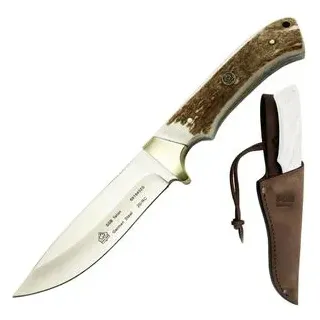 Puma-Knives Jagdmesser SGB teton, 6818402S, mit Lederscheide, Klinge feststehend