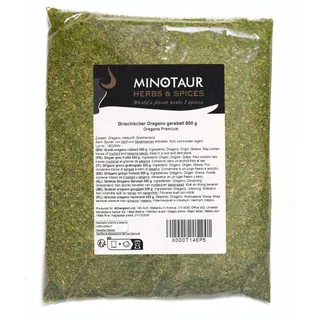 MINOTAUR Spices | griechischer Oregano gerebelt | 2 x 500g (1Kg) | Premium Qualität