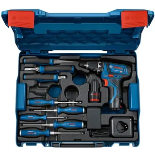 inkl. 2 x 2,0 Ah + Ladegerät + Handwerzeuge + L-Boxx 060186810R