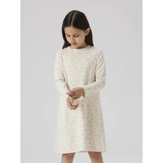 Shorty NAME IT "NKFNIGHTGOWN FLOWER NOOS", Kinder, Gr. 86/92, beige (turtledove), Jersey, Obermaterial: 95% Baumwolle, 5% Elasthan, bedruckt, regular fit knielang, Rundhals, Homewear-Sets