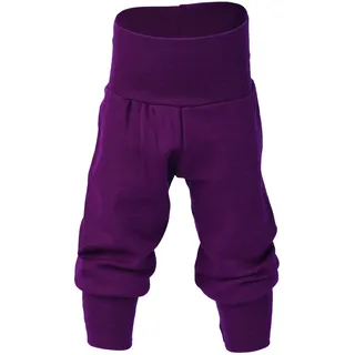 Engel Naturtextilien 703501-23 Bio Öko Baby Hose breiter Bund Wolle Seide, Orchidee, Gr. 50/56 - 50-56