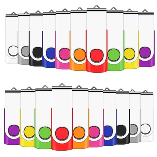 USB Sticks 2GB 100 Stück Speicherstick USB 2.0 Data Datenspeicher Transmemory Memory Stick Mehrfarbig (2GB, Mehrfarbig-100)