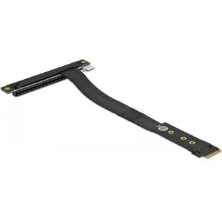 DeLock M.2 Key M zu PCIe x16 NVMe Adapter gewinkelt mit 20 cm Kabel, Interne Kabel (PC)