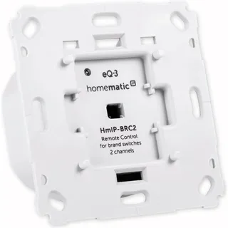 eQ-3 Homematic IP Wandtaster für Markenschalter 2-fach, Schaltaktor (152000A0)