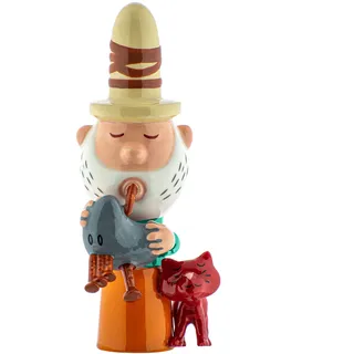 Alessi Eolo AGJ01 10 – Design Krippe Figur von Aeolus, aus Porzellan und Handbemalt, Mehrfarbig