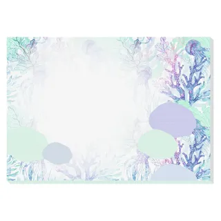 Sigel JS104 Papier-Schreibtischunterlage zum Abreißen, A3, 30 Blatt, vegan, aus nachhaltig hergestelltem Papier, Jolie, Underwater Miracles