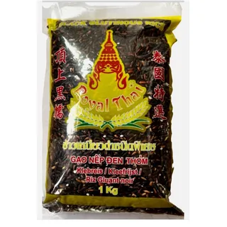 Royal Thai Klebreis schwarz 1kg Schwarzer Sticky Reis Thailand Klebereis Glutinous Rice